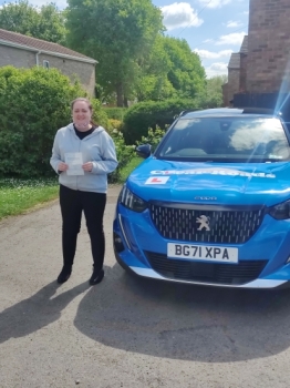 Congratulations to Rebecca on passing her driving test on the 5th May 2022..<br />
Well done 👍.